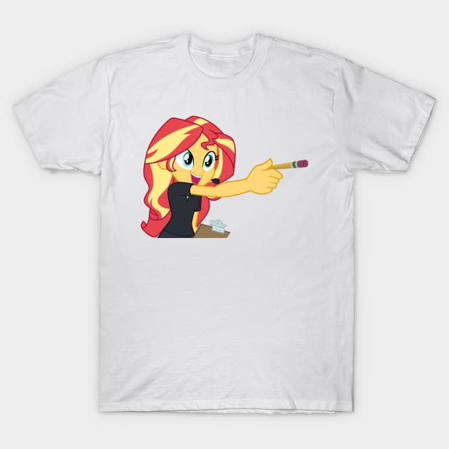 Director Sunset Shimmer 2 T-Shirt by CloudyGlow